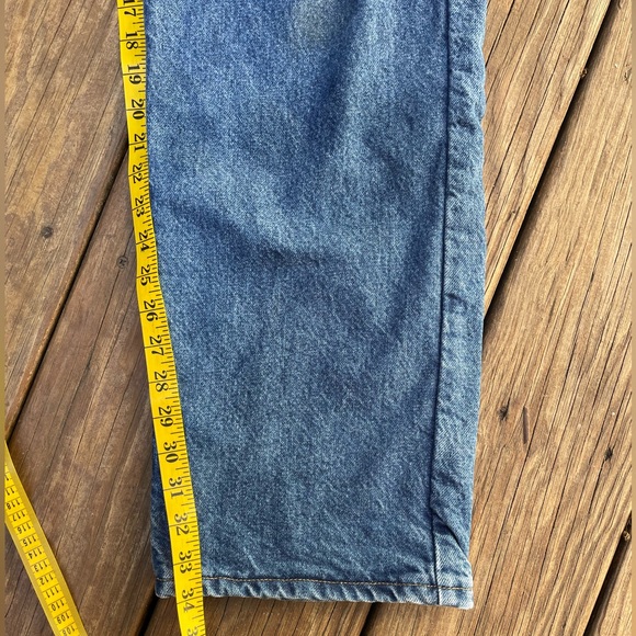 Carhartt Flannel Lined Blue Jeans Mens 36x34 Regular Fit Blue Plaid Lining - Picture 7 of 16